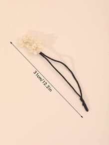 1pc Ladies' Flower Design Hair Bun Maker, Suitable For Daily Use Elegant