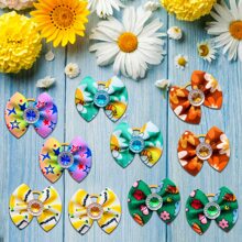 20pcs/Set Random Pet Hair Accessories Spring/Summer Hair Ties Headbands, Suitable For Dogs And Cats