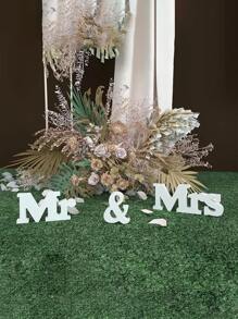 3pcs/Set Mr. & Mrs. Letter Decoration - Perfect Wedding Photography Prop! Wedding Party Decoration Props Bridal Photoshoot Ornaments