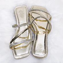 Women Slides - Vàng - Xem 3
