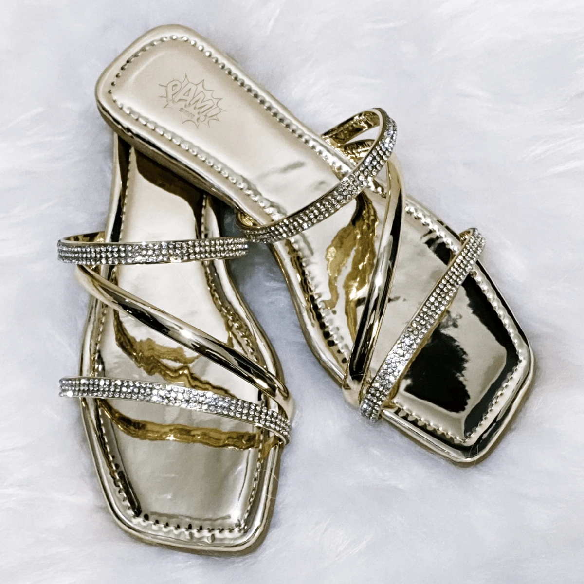 Women Slides - Vàng - Xem 1