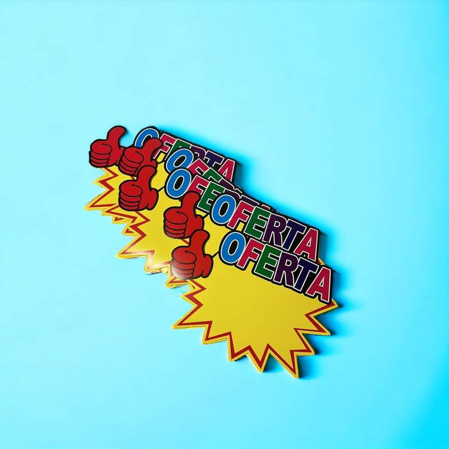 3 Bolsas De 10 Carteles Cada Uno Cartel De Diseño Oferta Para La Vendedores - M - Ver 1