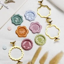 3cm Niêm phong Phụ kiện Con dấu bằng sáp Hình dạng Love DIY Công cụ Lời mời Thiệp mừng Lễ cưới Tạo kiểu Thiết kế - Vàng - Xem 6