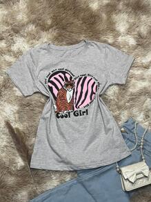 Women T-Shirts - Màu Xám nhạt - Xem 2