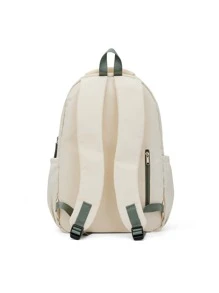 经典休闲双肩包，轻便大学背包，适合青少年男女，也适合初中和高中女生，青少年背包，防盗15.6英寸笔记本电脑背包，工作包，旅行背包，电脑包，男女皆宜的礼物 - 米色 - 查看 6