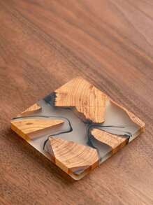 1入組木紋杯墊 - 彩色 - 查看 8