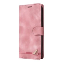 Valentines One Pink Business Use Pu 6th Generation Wallet Style Phone Case With Card Slot, Magnetic Closure Flip Cover Waterproof Shockproof Anti-Fall Scratch Resistant - Pink - View 2