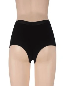 Thick Cotton Cachetero Boxer, Super Comfortable Alba - Black - View 2
