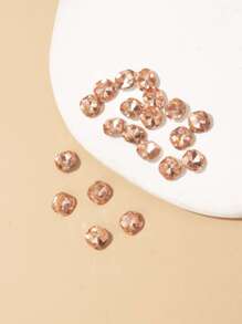 20 件/包 紫色玻璃,清晰度和顏色良好,切割成菱形,用於製作耳環、項鍊、手鍊 - 棕色 - 查看 1