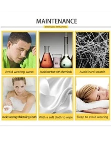 1pc Hollow Out Metallic & Tassel Clover Detail Anklet Suitable For Women - Yellow Gold - View 5