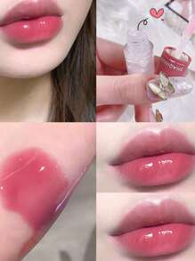 SHAQINUO 水光唇釉套裝，3 件組保濕持久潤唇膏修補唇紋不沾杯 Y2K 唇部底漆套裝