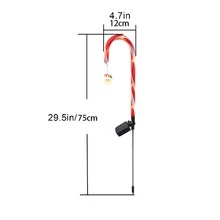 1pc LED Solar Santa Claus Light, Large Sunlight Panel, Christmas Tree - Red Santa Claus - View 5