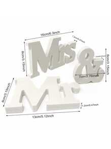 3pcs/Set Mr. & Mrs. Letter Decoration - Perfect Wedding Photography Prop! Wedding Party Decoration Props Bridal Photoshoot Ornaments