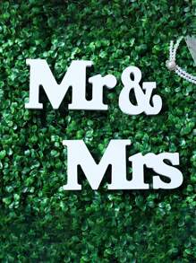 3pcs/Set Mr. & Mrs. Letter Decoration - Perfect Wedding Photography Prop! Wedding Party Decoration Props Bridal Photoshoot Ornaments