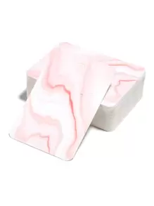 50pcs Marble Pattern Earring Necklace Display Cards, Personalized Jewelry Storage Card For Earrings Necklaces Bracelets