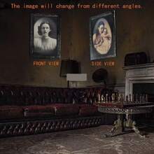 萬聖節3d變幻相框相簿,酒吧派對裝飾,恐怖道具,有趣可更換的相框 - 女人 - 查看 3