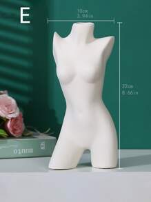 創意個性化白色女性身體花瓶,女性曲線花瓶,獨特的減壓設計,裝飾花瓶,創意花瓶,現代波希米亞風格家居裝飾陶瓷花瓶,(生日禮物) - 白色 - 查看 8