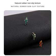 高吸水性防滑地墊，廚房浴室地毯，快速乾燥珪藻土大尺寸防摔地墊，適用於房間裝飾 - 字母灰 - 查看 5