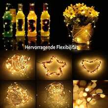 10 Pack Fairy String Lights (Battery Operated, For Wedding Table Decoration, Centerpieces, Crafts) - 3 m - View 3