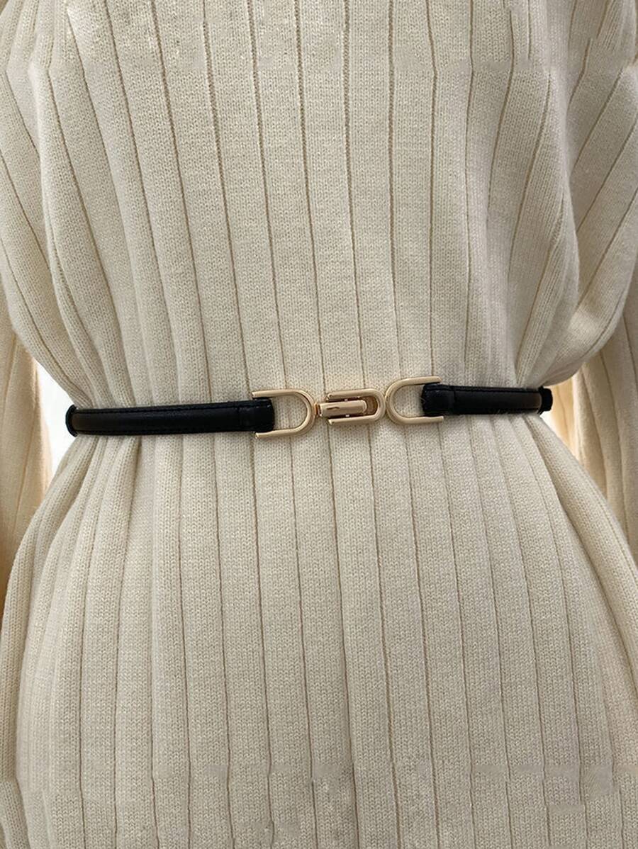 Adjustable Elastic Belt Suitable For Everyday Use Summer, School Fall, Autumn, Halloween - Black - View 1