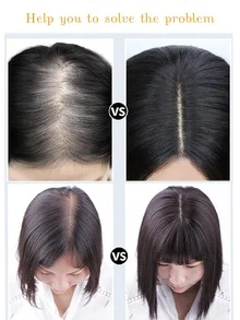 假髮頭戴女士白色假髮片女長直髮一片未標記的髮片塊 - 彩色 - 查看 4