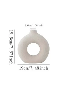 1 Miếng Matte Frosted Trắng Lấm tấm Gốm sứ Bình hoa In Chiều cao - trắng - Xem 11