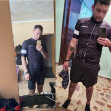 2023年raudax男士自行車短袖單車上衣,自行車上衣裝套件mtb騎行服,三項全能自行車衣,男士運動服 - 寶藍色 - 查看 4