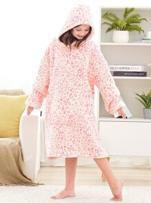 Ropa Térmica Para El Hogar Con Estampado De Leopardo Rosa Para Niñas - Multicolor - Ver 1