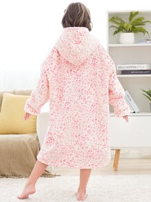Ropa Térmica Para El Hogar Con Estampado De Leopardo Rosa Para Niñas - Multicolor - Ver 2