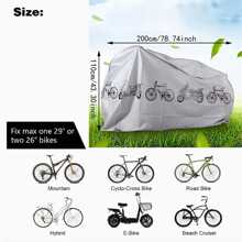 Bike Cover Waterproof Uv-resistant Protect Your Bike From Rain And Uv Damage - Black - View 4