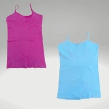 DÚO PLAYERAS DE TIRANTES - Rosa Fucsia - Ver 2