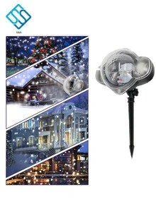 Proyector led efecto caida nieve decoración - Blanco - Ver 3