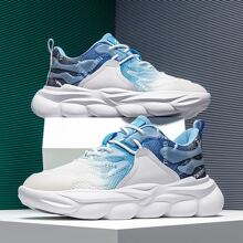 Men's Large-Size Sports Shoes - Blue - View 1