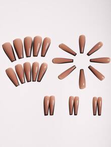 Nâng Của bạn Phong cách Với 48 Dài Móng Tay Làm móng tay Tiếng Pháp Móng tay Bộ Đối với phụ nữ Và Cô gái - Nhiều màu - Xem 2