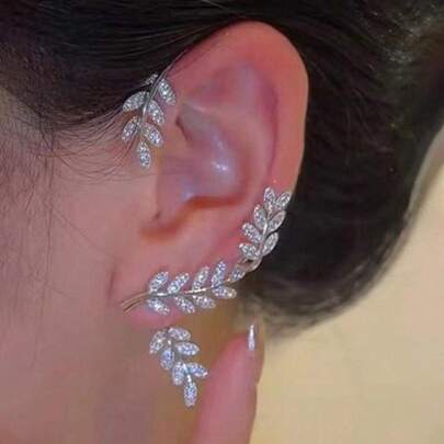 1pc Leaf Shaped Stud Earring