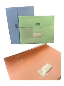 Folder con separadores fashion colores pastel de plástico colores al azar - Multicolor - View 2