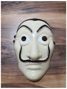 1 Pieza Mascara de la Casa de Papel - Beis - Ver 3