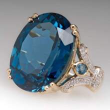 1 Pièce Bague De Luxe Pour Femme, Ovale Bleu Clair Exquis Incrusté Et Élégant, Idéal Pour Une Utilisation Quotidienne, Décontractée Ou Cérémonie Habillée