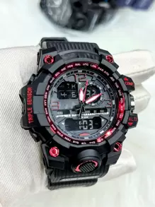 Men's Digital Watches - 黑色 - 查看 3