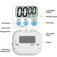 1 Peça Cozinha Eletrônico Aprendizagem Cronômetro , Multifuncional Conta & Conta Abaixo Cronômetro , Para Cozimento , Eletrônico Cronômetro