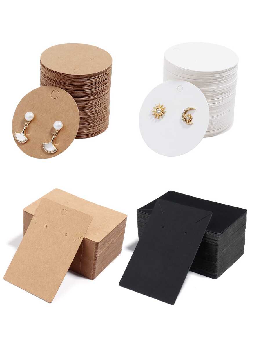 50入組/包皮革耳釘顯示卡適用於首飾類儀式 - 5cm - 查看 1