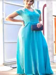 Women Dresses - Cadet Blue - View 1