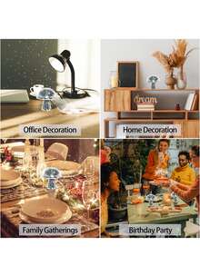 1pc Mushroom Shaped Disco Ball Decoration Display - one-size - View 7