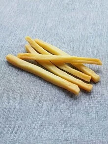 1pc Delightful Imitation Fries Brooch Pin - Realistic Food Accessory for Clothing - Khaki - View 4