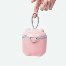 Trẻ Em Đựng Sữa Công Thức Di Động Hộp Đựng Phấn Cho Bé Sơ Sinh Bình Kín Mẹ Và Bé Sản Phẩm - Hồng - Xem 6