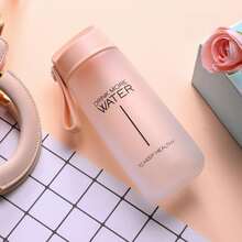 1pc Plastic Water Bottle - Apricot - View 3