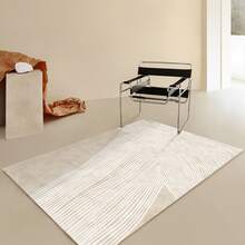 1入現代極簡主義加厚長毛絨絨毯,適用於客廳臥室衣帽間和家居裝飾 - 白色 - 查看 3