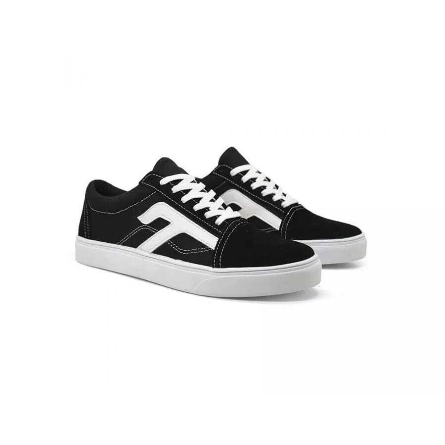 Men Sneakers - 黑與白 - 查看 1