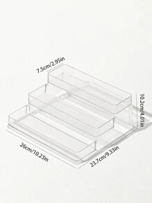 1pc Nail Polish Storage Box - Clear - View 4