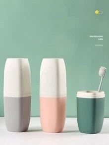 Hộp đựng bàn chải đánh răng du lịch - Màu Xám nhạt - Xem 3